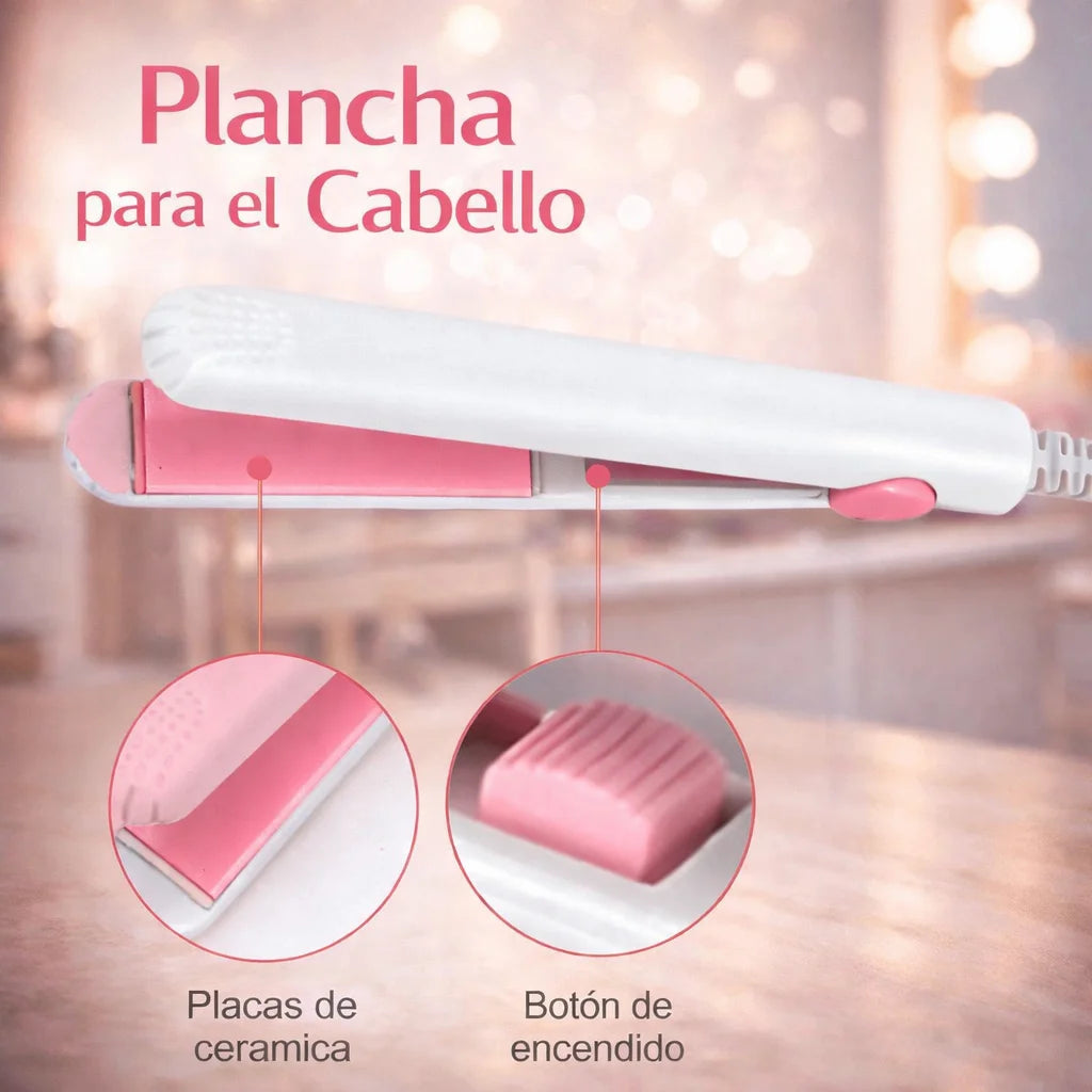 MiniStyle™ Mini Plancha Portátil para Cabello