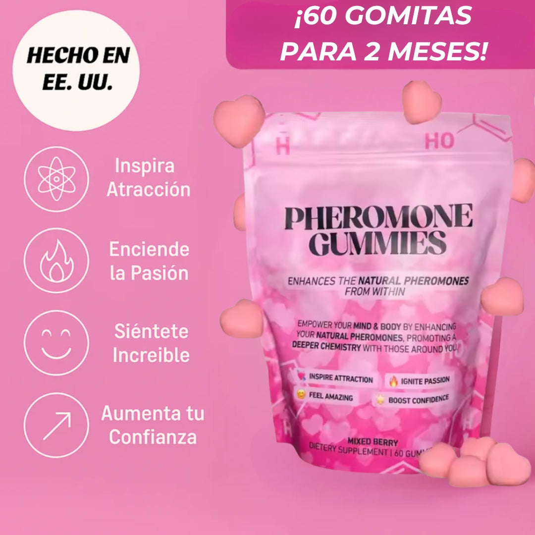 AmoraGlow™ Gomitas con Feromonas atracción en 60 días