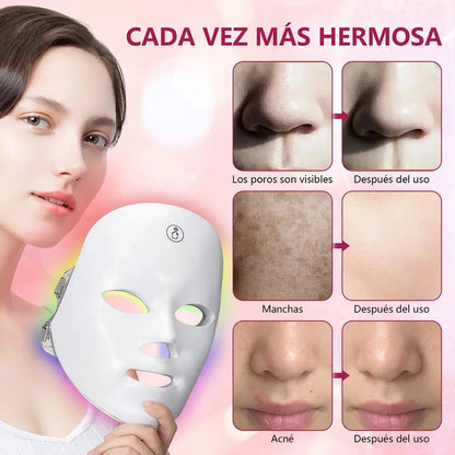 LumiCare™ Mascara Facial con Luz Led
