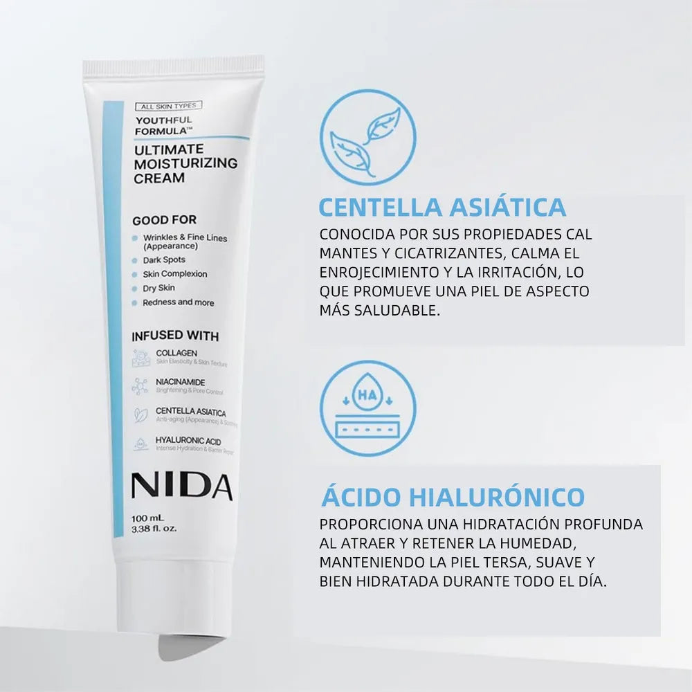Crema Nida Hidratante™ Piel más Firme en cada Aplicación