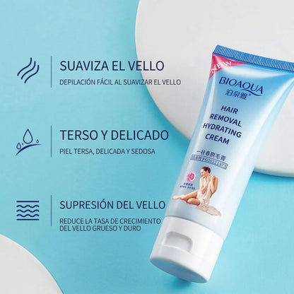 Bioaqua™ Crema para Depilación Natural y Rápida