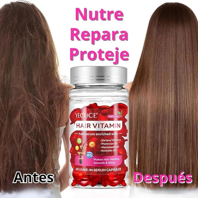 SecretHair Serum Vitamínico™ Renueva tu Cabello desde la Primera Cápsula