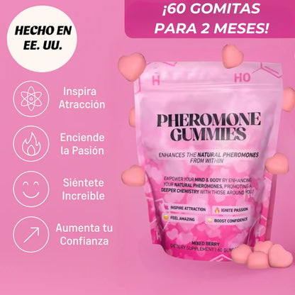 AmoraGlow™  Gomitas con Feromonas atracción en 60 días