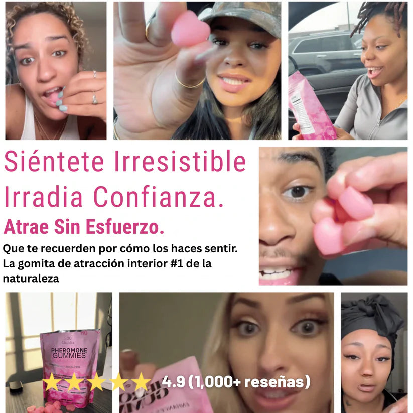 AmoraGlow™  Gomitas con Feromonas atracción en 60 días