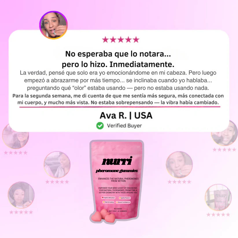 AmoraGlow™  Gomitas con Feromonas atracción en 60 días