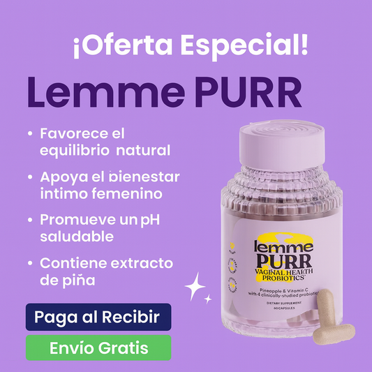 Lemme Purr™ Probiótico Vaginal con 60 Capsulas