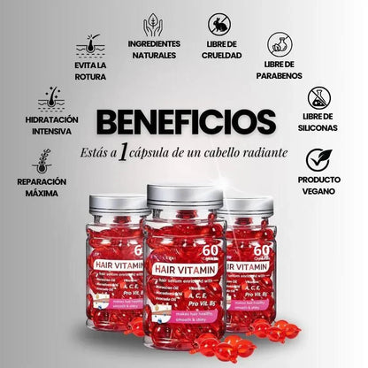 SecretHair Serum Vitamínico™ Renueva tu Cabello desde la Primera Cápsula